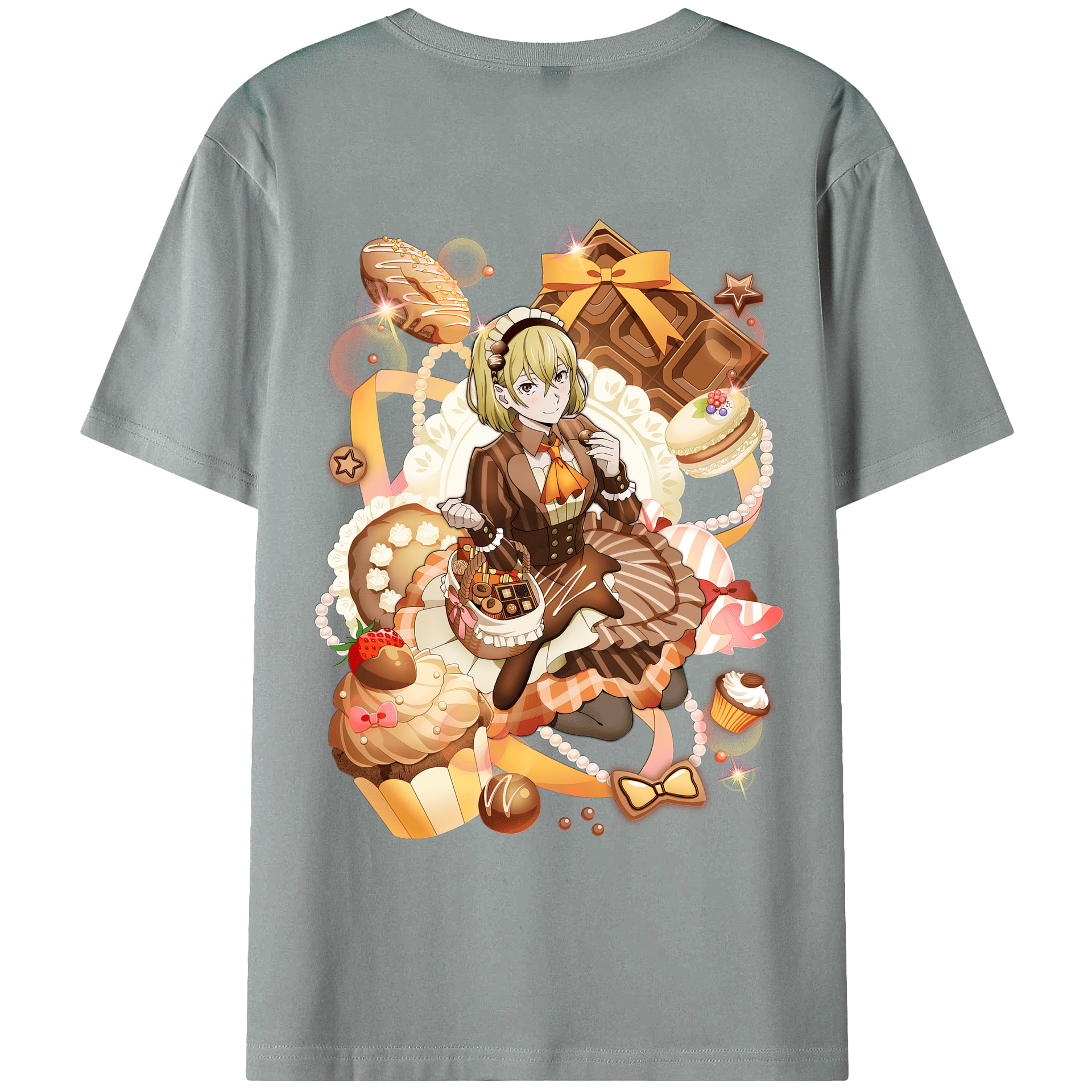 （画像用） 文豪ストレイドッグス Bungo Stray Dogs 綿100％ メンズ半袖Tシャツ（バックプリント） 通気性